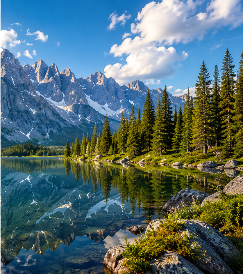 Optimized TinySharp WebP image with vivid mountains and lake