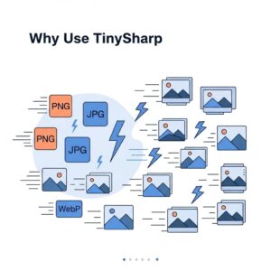 Why use TinySharp - lightning-fast image compression for PNG, JPG, and WebP without quality loss