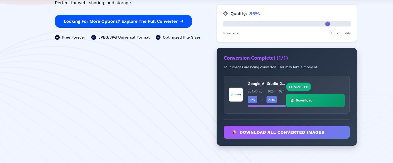 TinySharp – Smart Online Tools for Image Optimization & Website Analysis